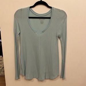 AE BABY BLUE WAFFLE SHIRT 😇